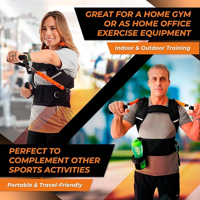 3-in-1 Multifunctional Vest - Muscle Strength and Posture Correction - Upper Body Fitness Equipment, Waist Trainer