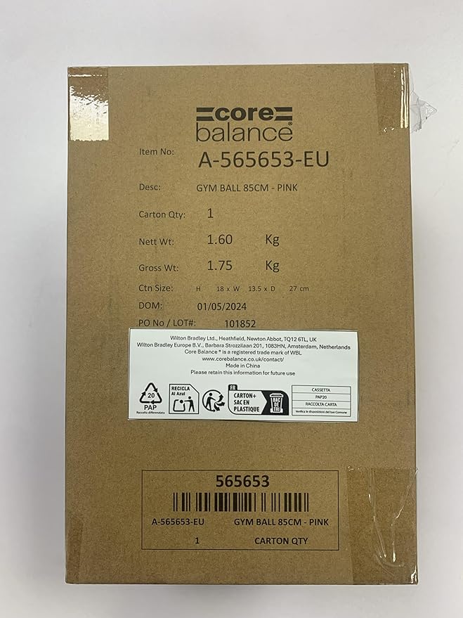 Exercise Ball for Workouts, Anti-Burst and Slip Resistant, Swiss Yoga Ball for Pregnancy, Stability, Fitness and Physical Therapy, 4 Sizes, with Pump