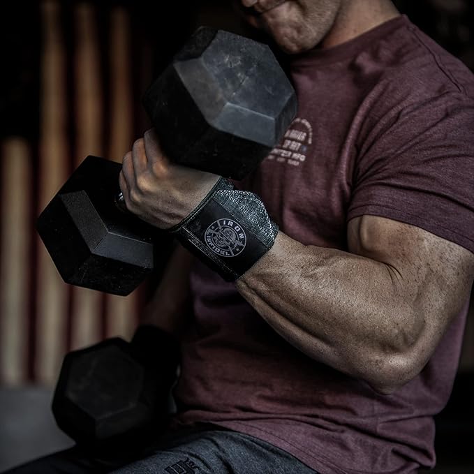 Iron Infidel Wrist Wraps for Weightlifting - 18" and 24" Heavy Duty Support for Working Out, Gym Accessories for Men - Use for Lifting, Crossfit, Fitness, Exercise, Bench Press, Powerlifting