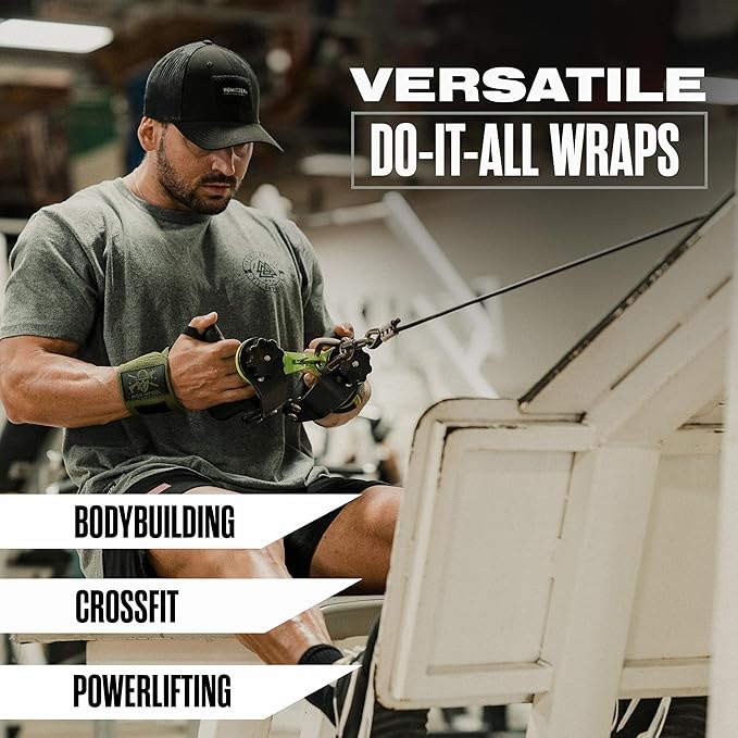 Iron Infidel Wrist Wraps for Weightlifting - 18" and 24" Heavy Duty Support for Working Out, Gym Accessories for Men - Use for Lifting, Crossfit, Fitness, Exercise, Bench Press, Powerlifting