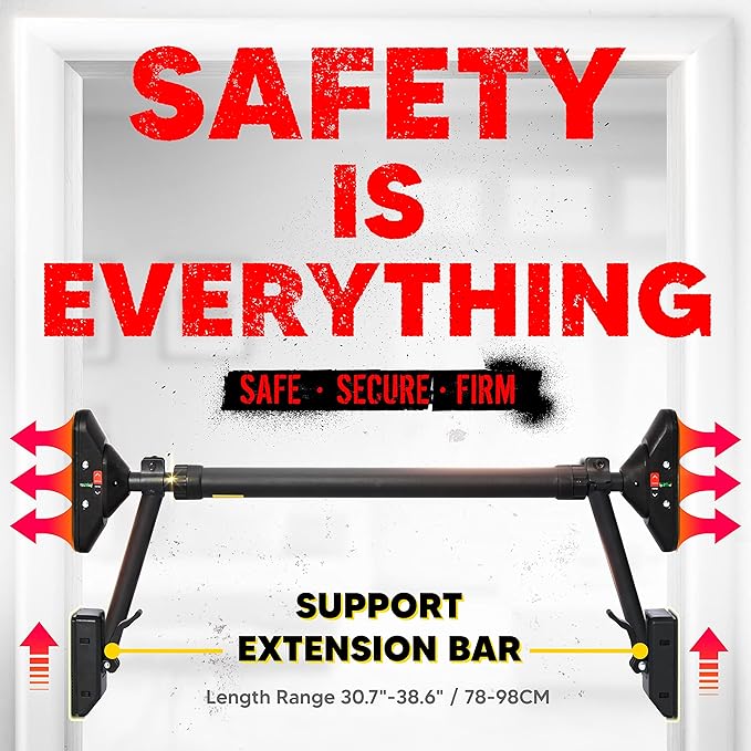 Pull Up Bar/Chin up bar Upper Body Workout Bar, Super Load-Bearing: Dual Security Locking, Two-Way Support