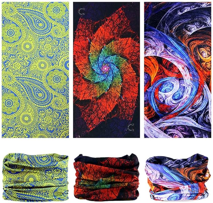 Neck Gaiter Headband Headwear Head Wrap Face Mask Magic Scarf Bandana for Men and Women