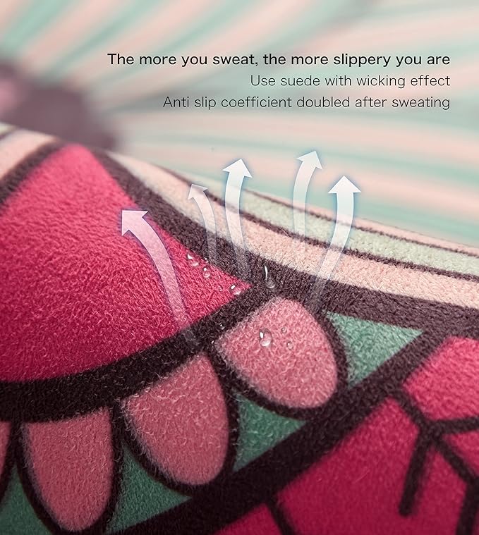 Knsbk Large Round Yoga Mat 4.6'X3.5mm for Exercise Premium Extra Thick, Ultra Comfortable, Non Slip, Meditation Mat