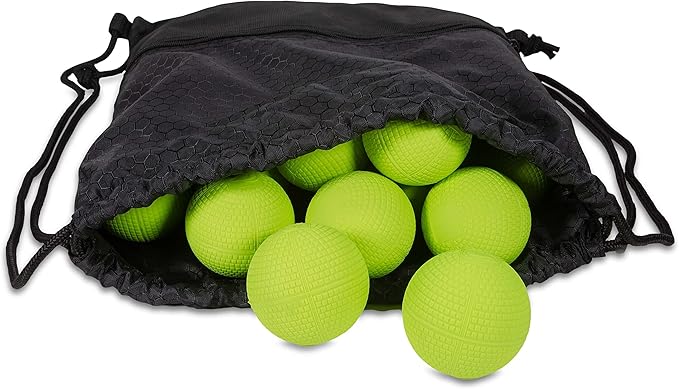 Signature Lacrosse Ball Set - Packs of 2, 4, 8, 12, and 120 - No Chemical Smell Massage Balls, Myofascial Release Tools, Back Roller, Muscle Knot Remover