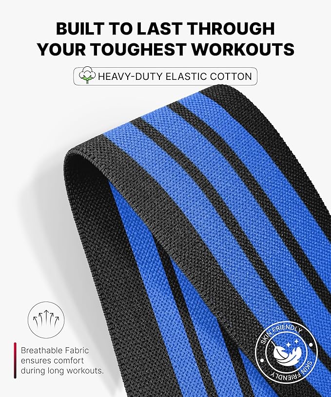 DMoose Fitness Knee Wraps for Weightlifting (Pair) – 78” Gym Brace Straps for Joint Stability & Pain Relief - Perfect for Squats & Working Out - USPA Approved Knee Wrap Supports for Men and Women