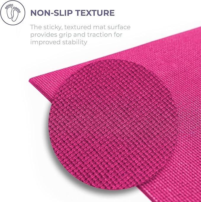 Sunshine Yoga Voyage Yoga Mat, 6 Pack, 72" x 24" Professional Studio and Gym Bulk Yoga Mats, 5mm Thick, Durable, Anti-Tear, Non Slip Fitness and Exercise Mats