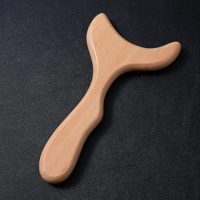 Small Fishtail Massage Tool,Wood Therapy Massage Tools Lymphatic Drainage Massager,Body Gua Sha Tool for Muscle Relaxation, Body Sculpting Cellulite Reduction