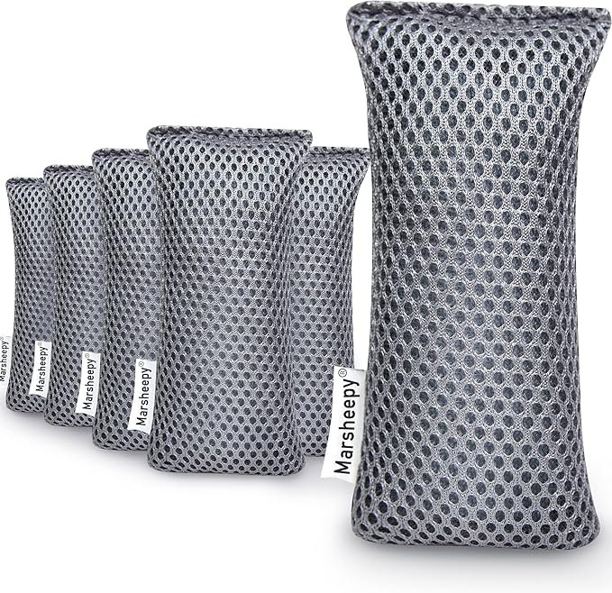 Marsheepy 6 Pack Shoe Odor Eliminator Bags, Boxing Glove Deodorizer, Absorbs Stink and Moisture, Grey Stick Odor Absorbers for Shoes, Gloves, and Sports Gear