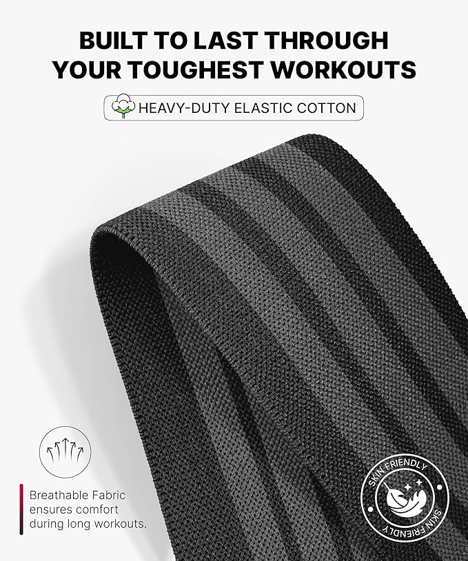DMoose Fitness Knee Wraps for Weightlifting (Pair) – 78” Gym Brace Straps for Joint Stability & Pain Relief - Perfect for Squats & Working Out - USPA Approved Knee Wrap Supports for Men and Women