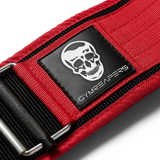 Gymreapers Quick Locking Weight Lifting Belt for Men Gym Belt for Powerlifting Deadlift Belt with 4 Inch Neoprene Metal Buckle Back Support Weightlifting Belt Women