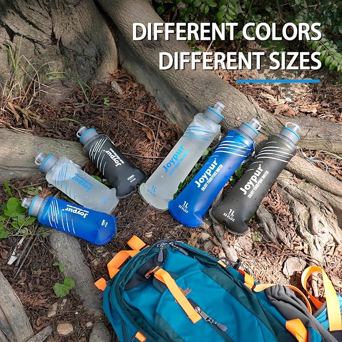 Collapsible Squeeze Water Filter Bottle - 650ml with Filter with NSF/FDA Certification Befree or Peak Series replacement for Hiking,Running,Camping,Travel,Cycling,and Fishing,BPA-Free(Gray)