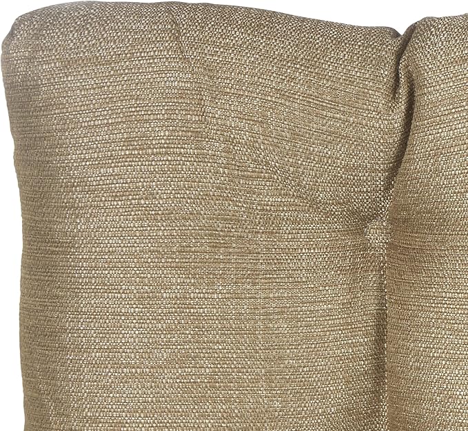 Klear Vu The Gripper Omega Non-Slip Tufted Bench Cushion for Indoor Furniture, Entryway Storage, Bay Window, Corner Nook or Piano Seat, 33 Inches, 06 Gold