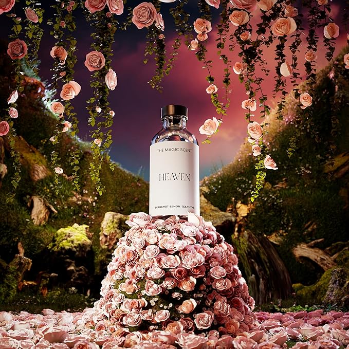 The Magic Scent Heaven Diffuser Oil Scent - Cold-Air & Ultrasonic Fragrance Oil for Diffuser Inspired by The Aria Hotel, Las Vegas - Essential Oils for Diffusers Aromatherapy - 8.5 fl oz, 250 mL