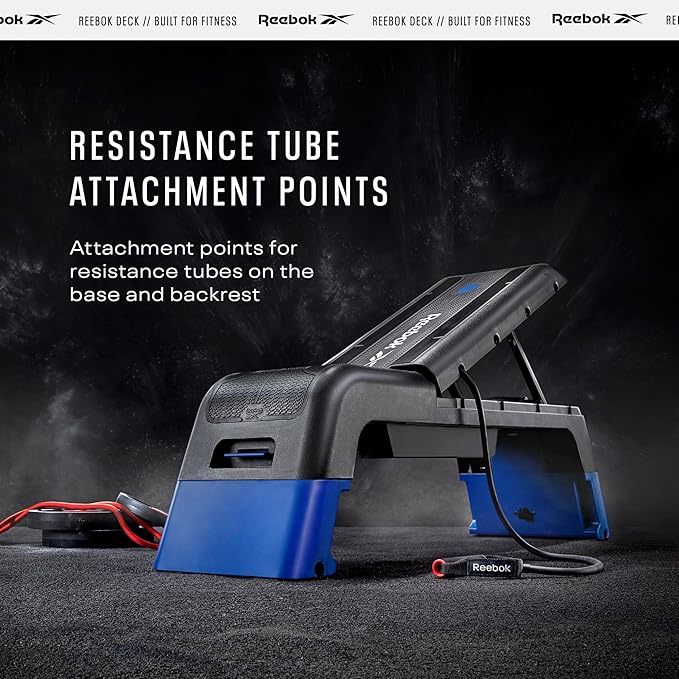 Reebok Deck Multipurpose Adjustable Bench Aerobic Strength Training Incline and Decline2