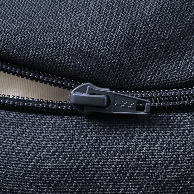 Zafu Meditation Cushion, 15" Round Buckwheat Yoga Pillow with Organic Cotton Cover