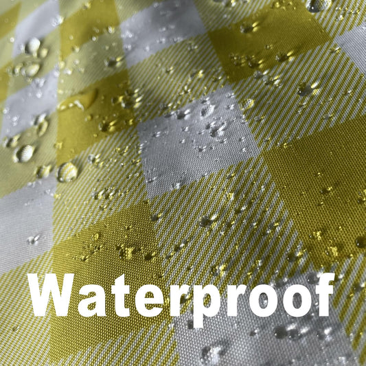 Waterproof Plaid Tablecloth Fabric - Oblong 52x70 Inch Classic Buffalo Tartan Table Cloth for Indoor/Outdoor Use - Washable Tabletop Cover for Dinner, BBQs, and Parties