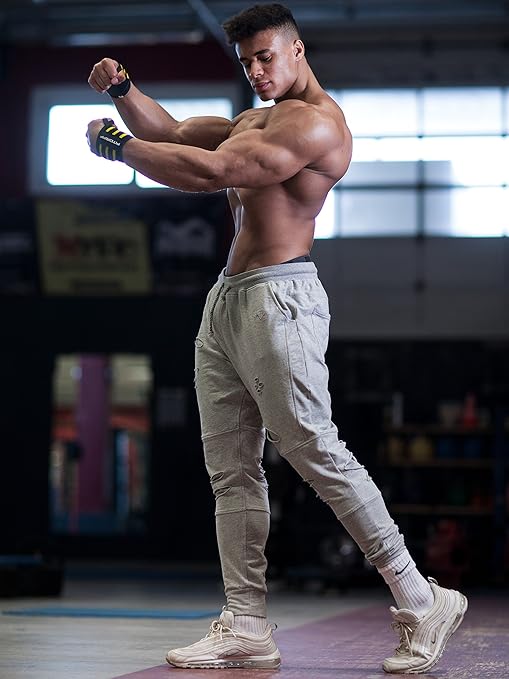 Fitgriff® Wrist Wraps for Weightlifting (18") Heavy-Duty Support for Gym, Bench Press, and Pushups (1 Pair) - for Men and Women (Black/Yellow)