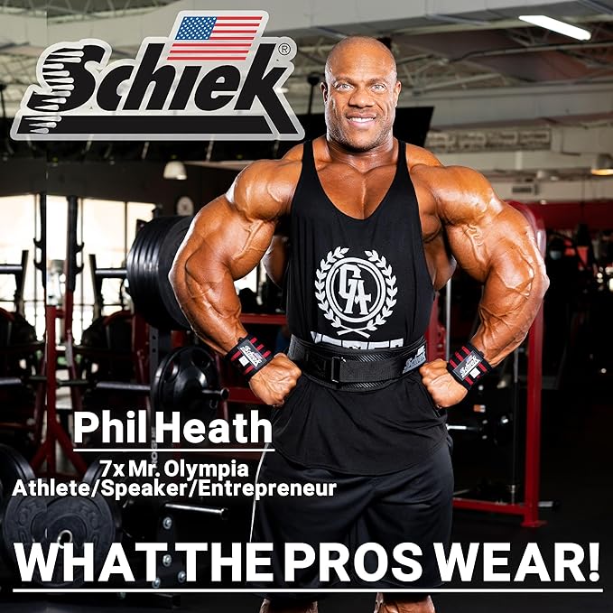 Schiek Sports Heavy Duty Model Wrist Wraps - Gym Workouts Wrist Support - Weight Lifting