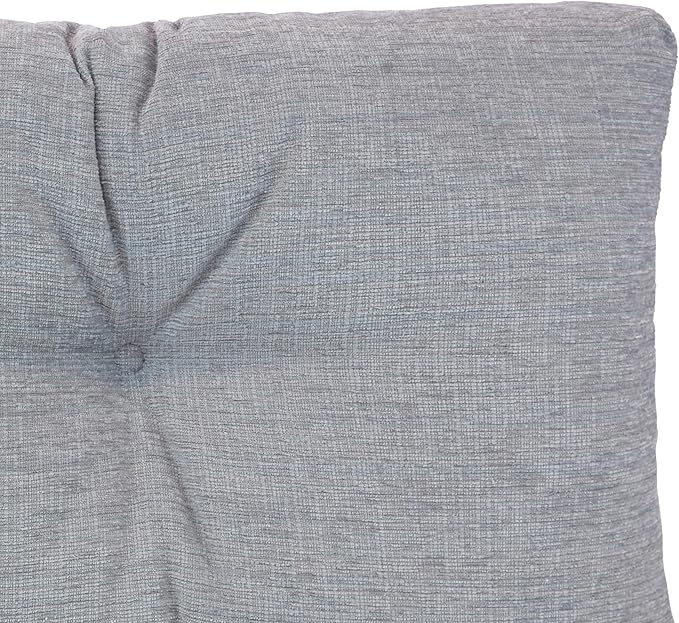 Klear Vu The Gripper Omega Non-Slip Tufted Bench Cushion for Indoor Furniture, Entryway Storage, Bay Window, Corner Nook or Piano Seat, 30 Inches, 18 Gray