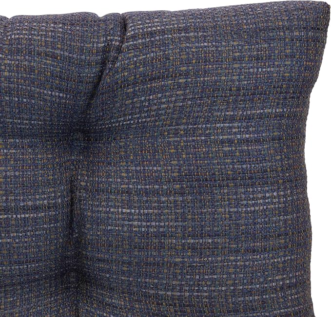 Klear Vu The Gripper Omega Non-Slip Tufted Bench Cushion for Indoor Furniture, Entryway Storage, Bay Window, Corner Nook or Piano Seat, 33 Inches, Solid Denim