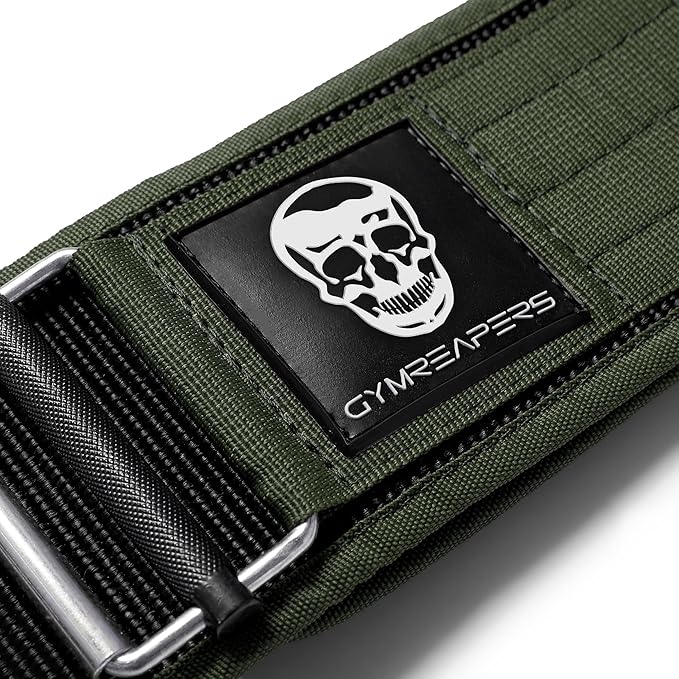 Gymreapers Quick Locking Weight Lifting Belt for Men Gym Belt for Powerlifting Deadlift Belt with 4 Inch Neoprene Metal Buckle Back Support Weightlifting Belt Women