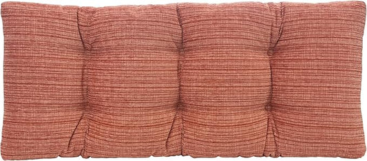 Klear Vu Corner Nook or Piano Seat Omega Non-Slip Tufted Bench Cushion for Indoor Furniture, Entryway Storage, Bay Window, 33 Inches, 20 Clay