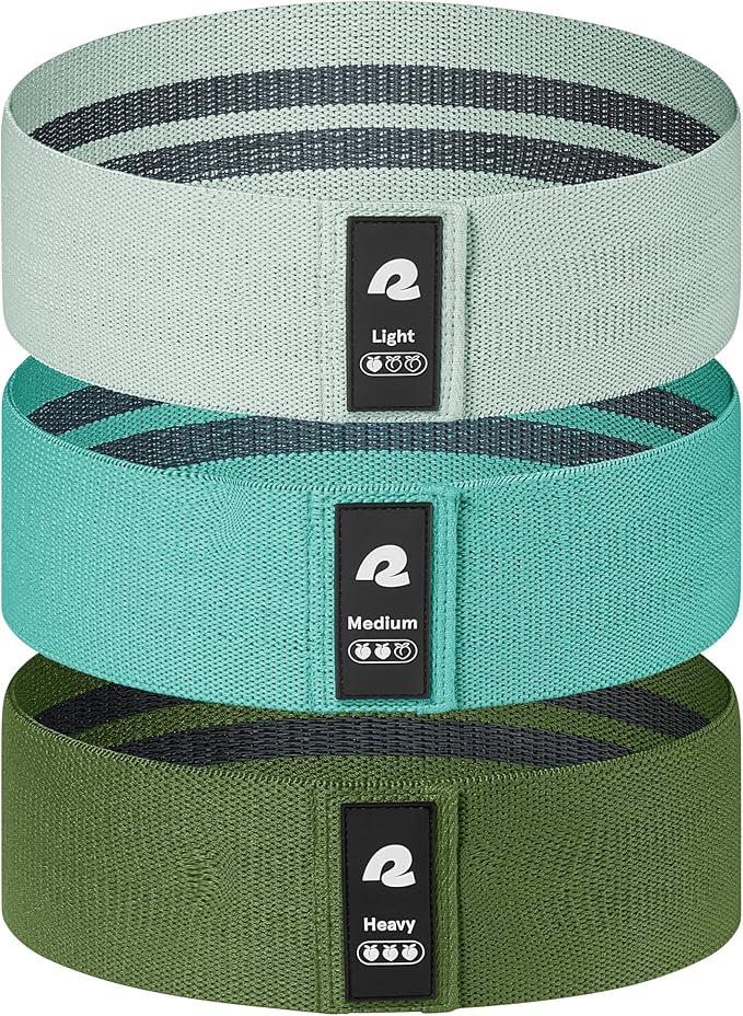 Retrospec Engage Booty Bands Resistance Band Set for Working Out & Exercise - Lightweight & Portable for Men & Women