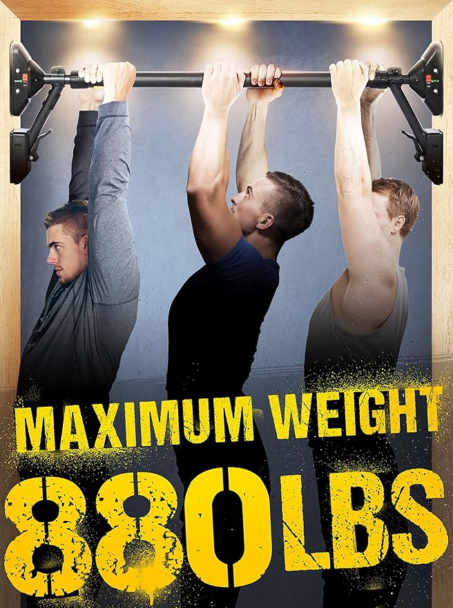 Pull Up Bar/Chin up bar Upper Body Workout Bar, Super Load-Bearing: Dual Security Locking, Two-Way Support