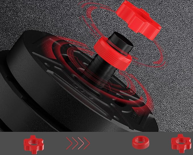 OLIXIS Adjustable Dumbbell Set, 4 IN 1 Changeable Dumbbells, Barbell, Kettlebells and Push Up Stand, Multi-Functional Exercise and Fitness for Home Gym