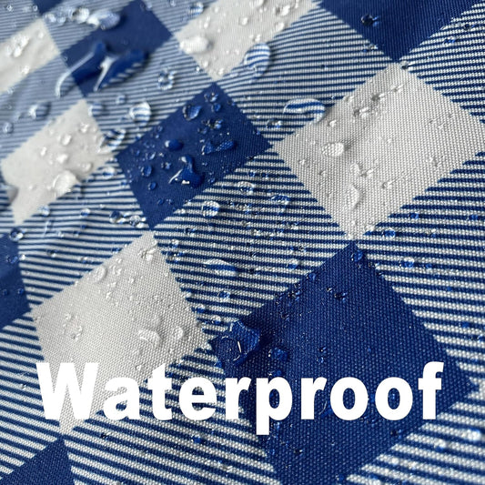 Waterproof Checkered Tablecloth Runner Fabric - Rectangle 12x108 Inch Classic Gingham Buffalo Plaid Table Cloth for Indoor/Outdoor Use - Table Cover for Kitchen, BBQs, and Parties