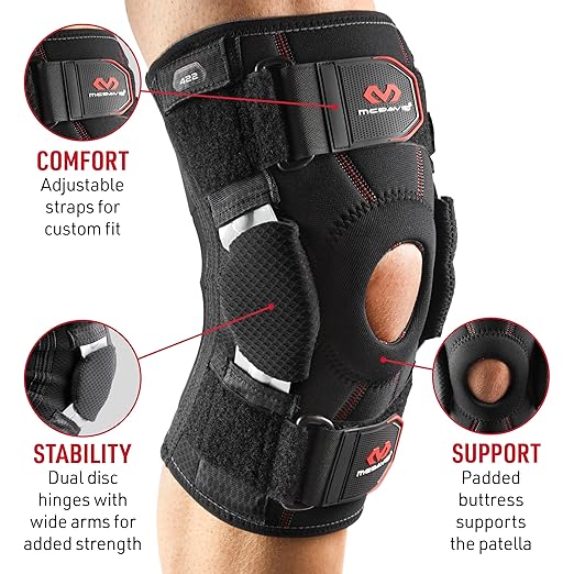 McDavid Hinged Knee Brace for Men & Women, Maximum Knee Support & Compression for Stability & Recovery, Ligament, Hyperextension Support
