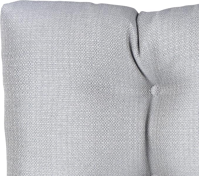 Klear Vu The Gripper Omega Non-Slip Tufted Bench Cushion for Indoor Furniture, Entryway Storage, Bay Window, Corner Nook or Piano Seat, 33 Inches, 04 Gray