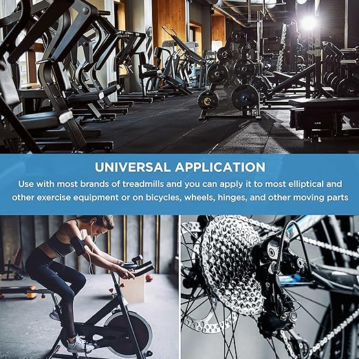 100% Silicone Treadmill Lubricant for Belt Maintenance - 4oz Bottle, Dual Applicators for Easy Lube Application - Extends Life, Smooths Operation