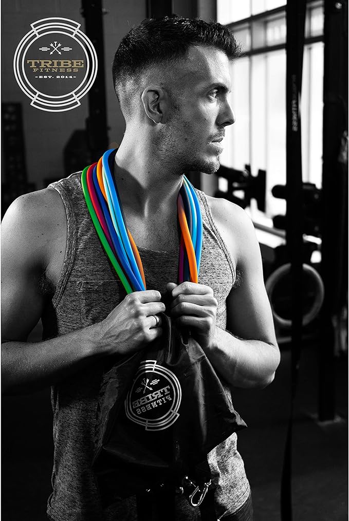 Resistance Bands Set for Men, Women, Exercise & Workout. Fitness Bands for Leg & Bicep Work. Workout Bands for Working Out. Stretch Bands for Physical Therapy. Strength Bands. Elastic Weight Training.