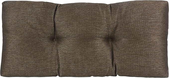 Klear Vu The Gripper Omega Non-Slip Tufted Bench Cushion for Indoor Furniture, Entryway Storage, Bay Window, Corner Nook or Piano Seat, 30 Inches, 05 Chestnut