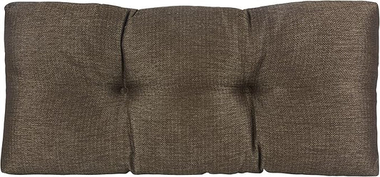 Klear Vu The Gripper Omega Non-Slip Tufted Bench Cushion for Indoor Furniture, Entryway Storage, Bay Window, Corner Nook or Piano Seat, 30 Inches, 05 Chestnut