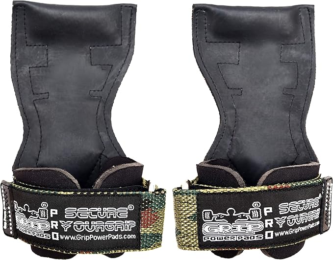 Lifting Grips PRO Weight Gloves Heavy Duty Barbell Gymnastics Straps Alternative to Power Hooks Deadlifts Adjustable Neoprene Padded Wrist Wrap