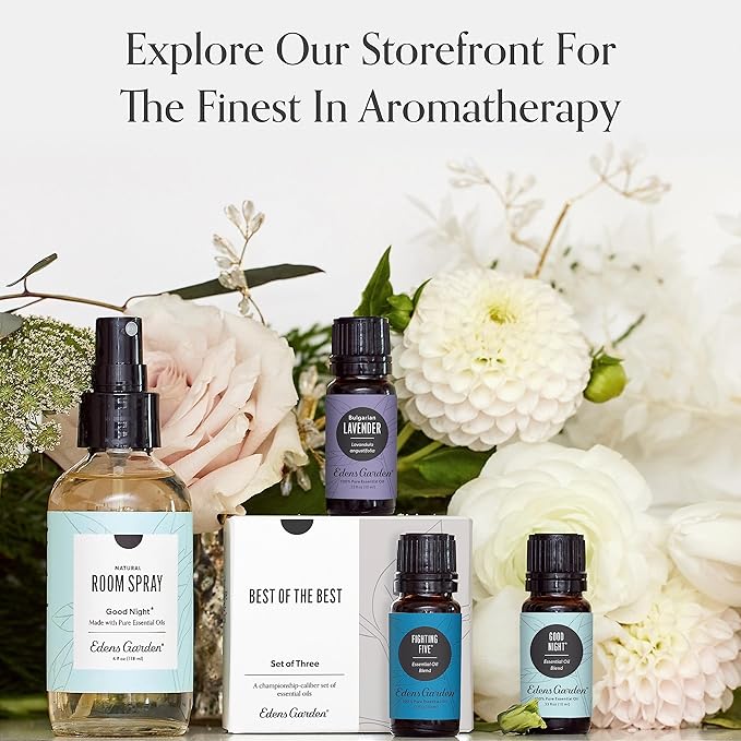 Edens Garden De-Stress Essential Oil 3 Set – 100% Pure Therapeutic Grade Aromatherapy Blends for Relaxation & Stress Relief Gift Set – No Fragrance Oil & Undiluted for Home Diffusers, 10 ml/ 3 Pack