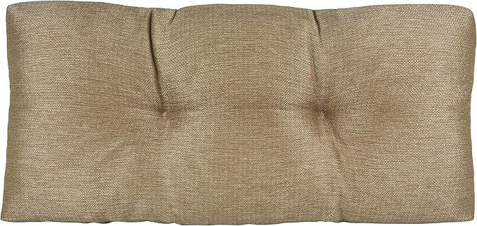 Klear Vu The Gripper Omega Non-Slip Tufted Bench Cushion for Indoor Furniture, Entryway Storage, Bay Window, Corner Nook or Piano Seat, 30 Inches, 06 Gold