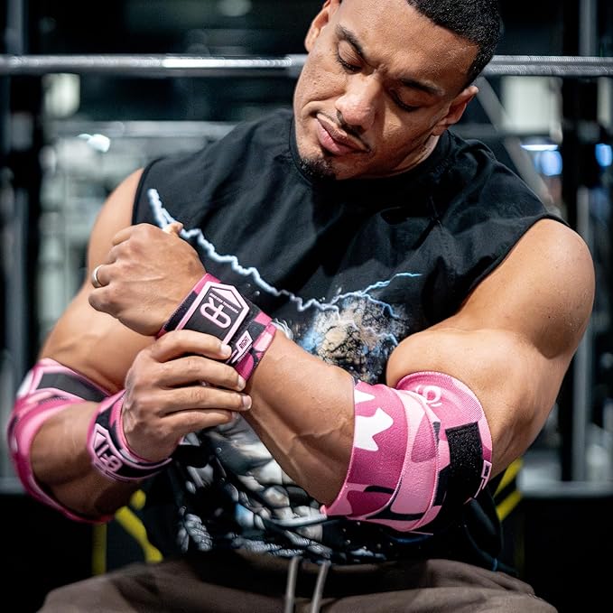 Heavy Duty Premium Wrist Wraps, More Elasticity, Reinforced Stitching, Extra Wide Strap, Strong Thumb Loop, Larry Wheels Weightlifting Wraps