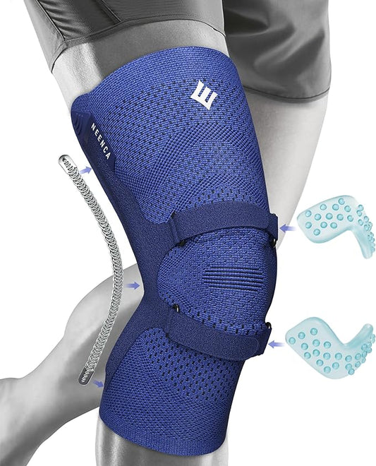 NEENCA Knee Brace for Knee Pain Relief, Medical Knee Support with Patella Pad & Side Stabilizers, Compression Knee Sleeve for Meniscus Tear, ACL, Arthritis, Joint Pain, Runner, Sport