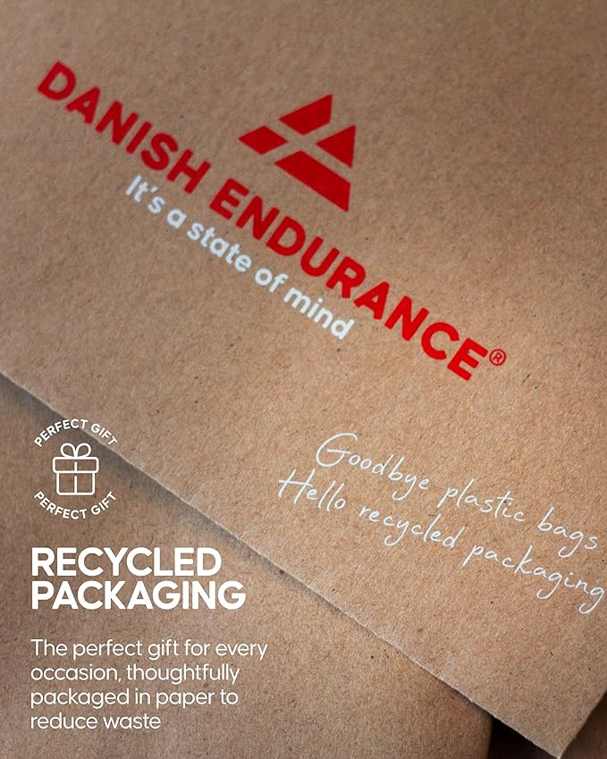 DANISH ENDURANCE Merino Wool Headband, with Thermal Inner Fleece, for Men and Women, Unisex, 1 or 2-pack, Black, M/L