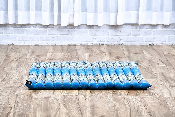 Leewadee Zabuton Seating Cushion – Square Floor Seat for Meditation Exercises, Light Yoga Mat Filled with Kapok