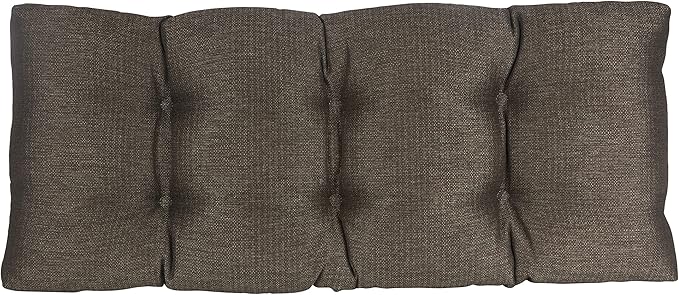 Klear Vu The Gripper Omega Non-Slip Tufted Bench Cushion for Indoor Furniture, Entryway Storage, Bay Window, Corner Nook or Piano Seat, 33 Inches, 05 Chestnut
