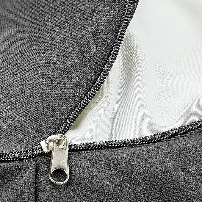 Retrospec Sedona Zafu Meditation Cushion Filled w/Buckwheat Hulls - Yoga Pillow for Meditation Practices - Machine Washable 100% Cotton Cover & Durable Carry Handle; Crescent, Stone (Pack of 4)