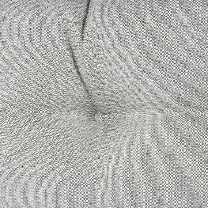 Klear Vu The Gripper Omega Non-Slip Tufted Bench Cushion for Indoor Furniture, Entryway Storage, Bay Window, Corner Nook or Piano Seat, 30 Inches, 04 Gray