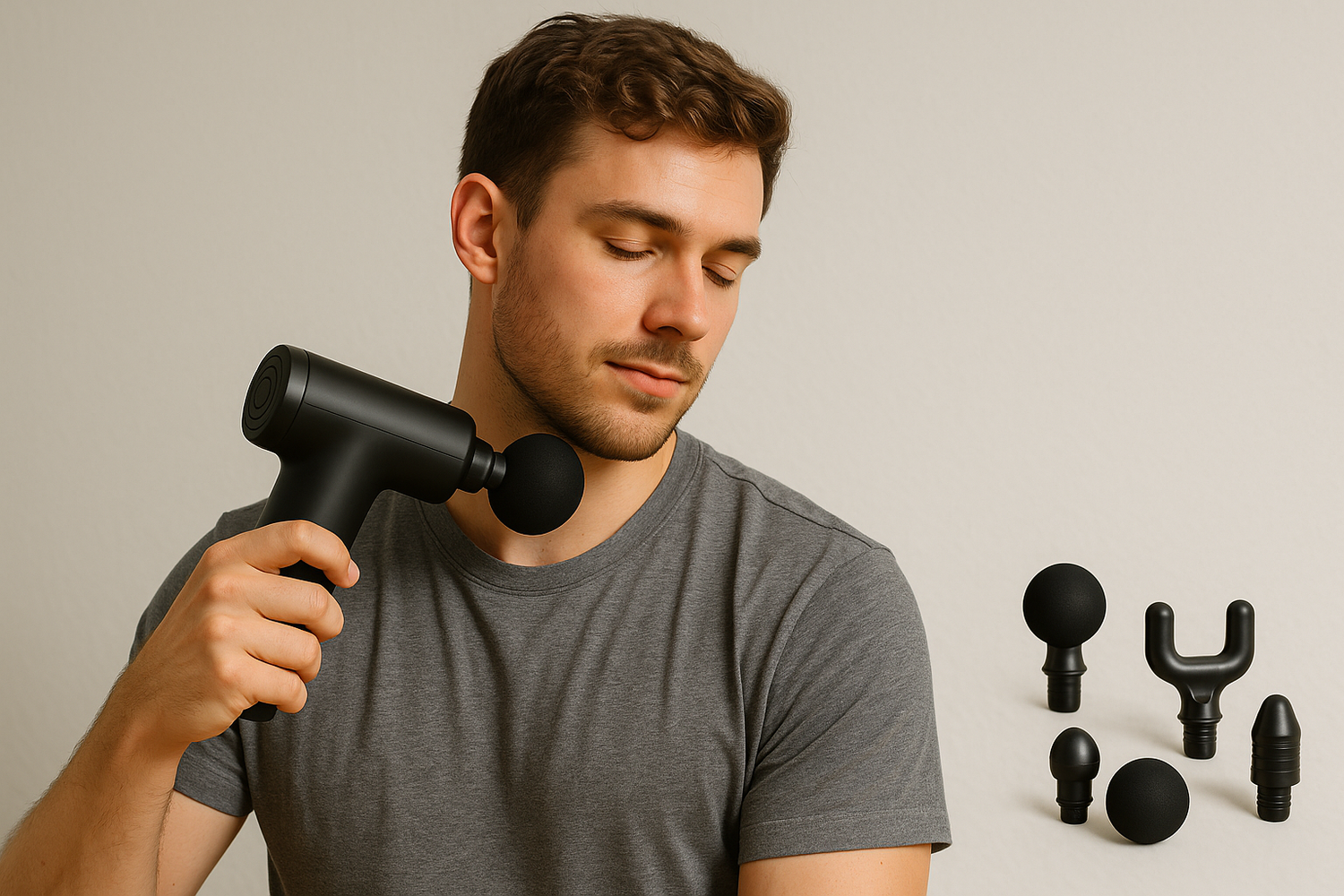 PrimeVita massage guns and attachments for fitness, wellness, and daily workout training gear