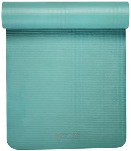 Gaiam Essentials Thick and Thin Yoga Mat Fitness & Exercise Mat with Easy-Cinch Carrier Strap