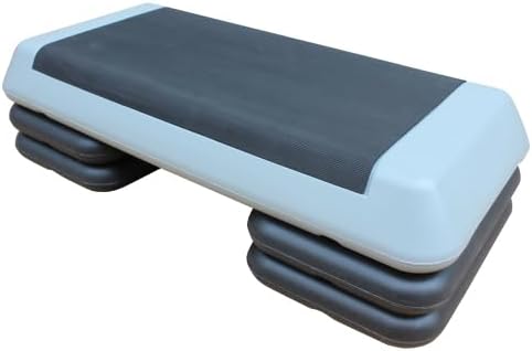Adjustable Step Platform 30" × 14" Workout Aerobic Stepper Height Step for Fitness Strength Training with Risers Exercise Platform for Home Gym