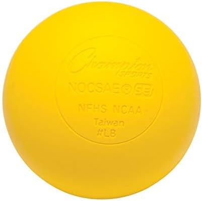 Champion Sports Lacrosse Balls: Official Size Sporting Goods Equipment for Professional, College & Grade School Games, Practices & Recreation - NCAA, NFHS and SEI Certified
